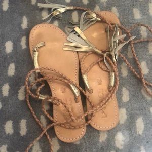 LSpace Braided Wrap Sandals